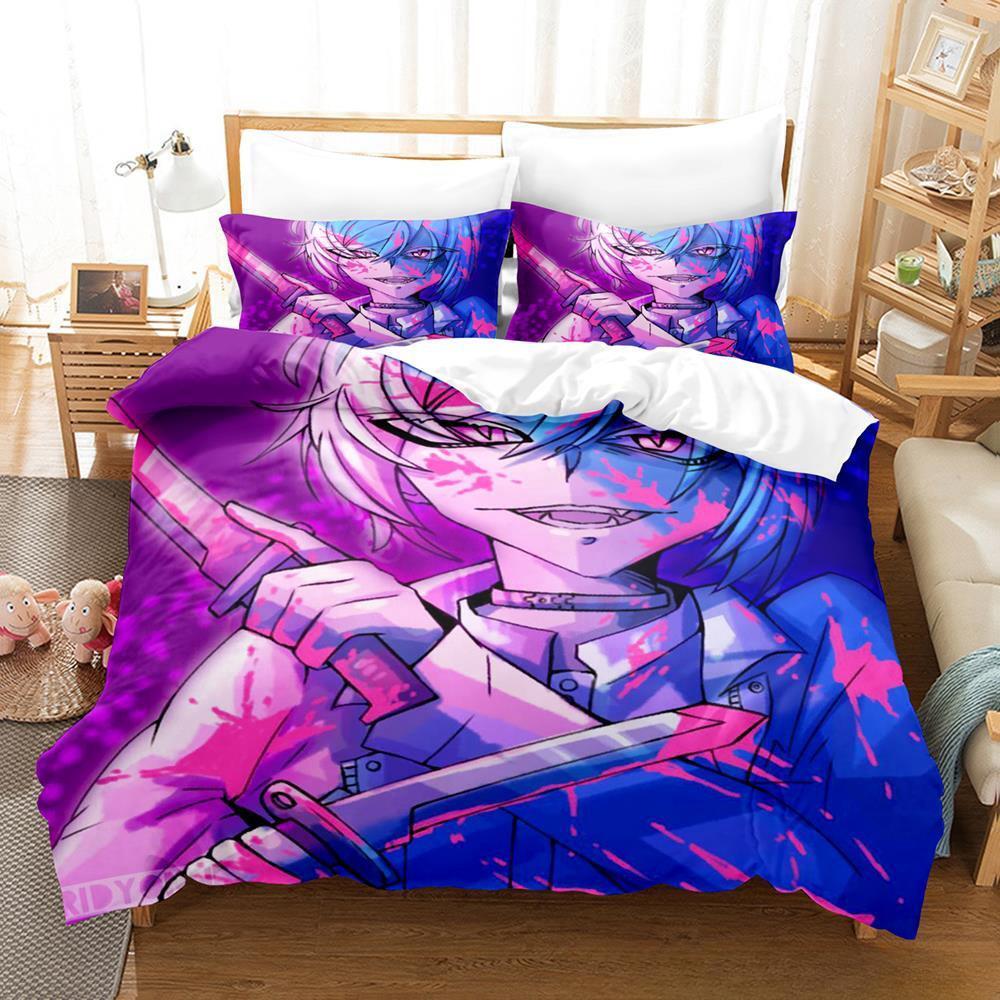 Новый комплект постельного белья Akudama Drive, односпальная кровать, двуспальная кровать размера «king-size», комплект постельного белья для взрослых и детей, комплект простыней с 3D-аниме