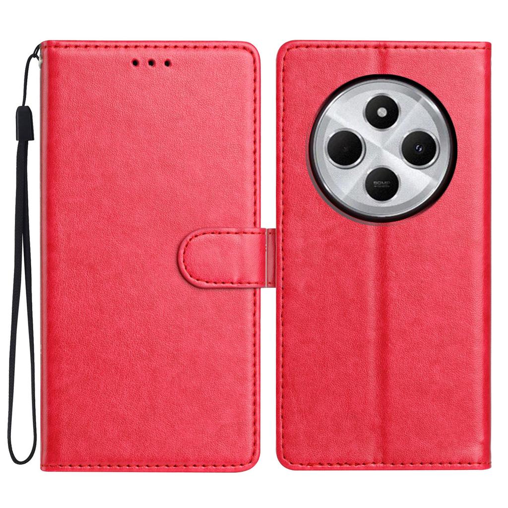 Для Xiaomi Redmi A4 5G Кожаный чехол-кошелек с подставкой Чехол для телефона с удобным ремешком