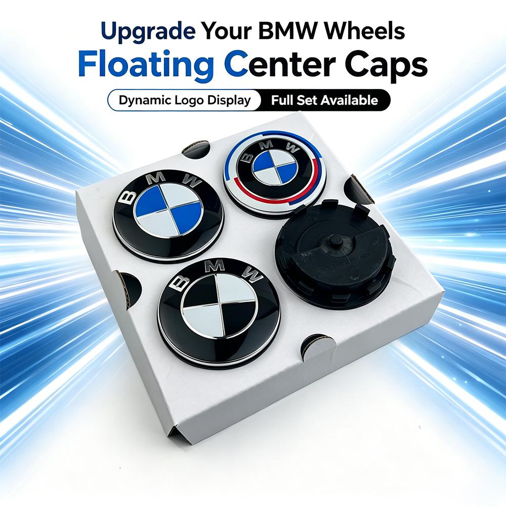 For BMW M 56/68mm Floating Wheel Center Caps For BMW G11 G12 G30 G31 G32 G38 G01 G08 G02 G05 F45 F46 F52 F48 F49 F39 F90 Auto Accessories