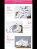 Korean Daddy Women's Mesh Sports Shoes, Spring/Autumn 2024, Height-Boosting Casual Sneakers for Students (Q7811)