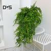 90 СМ Искусственный Папоротник Лоза Устойчивый к УФ-излучению Домашний Свадебный Настенный Гобелен Искусственная Зелень Свисающий Плющ Растения Крытый Открытый Сад Украшение Двора Фото Реквизит