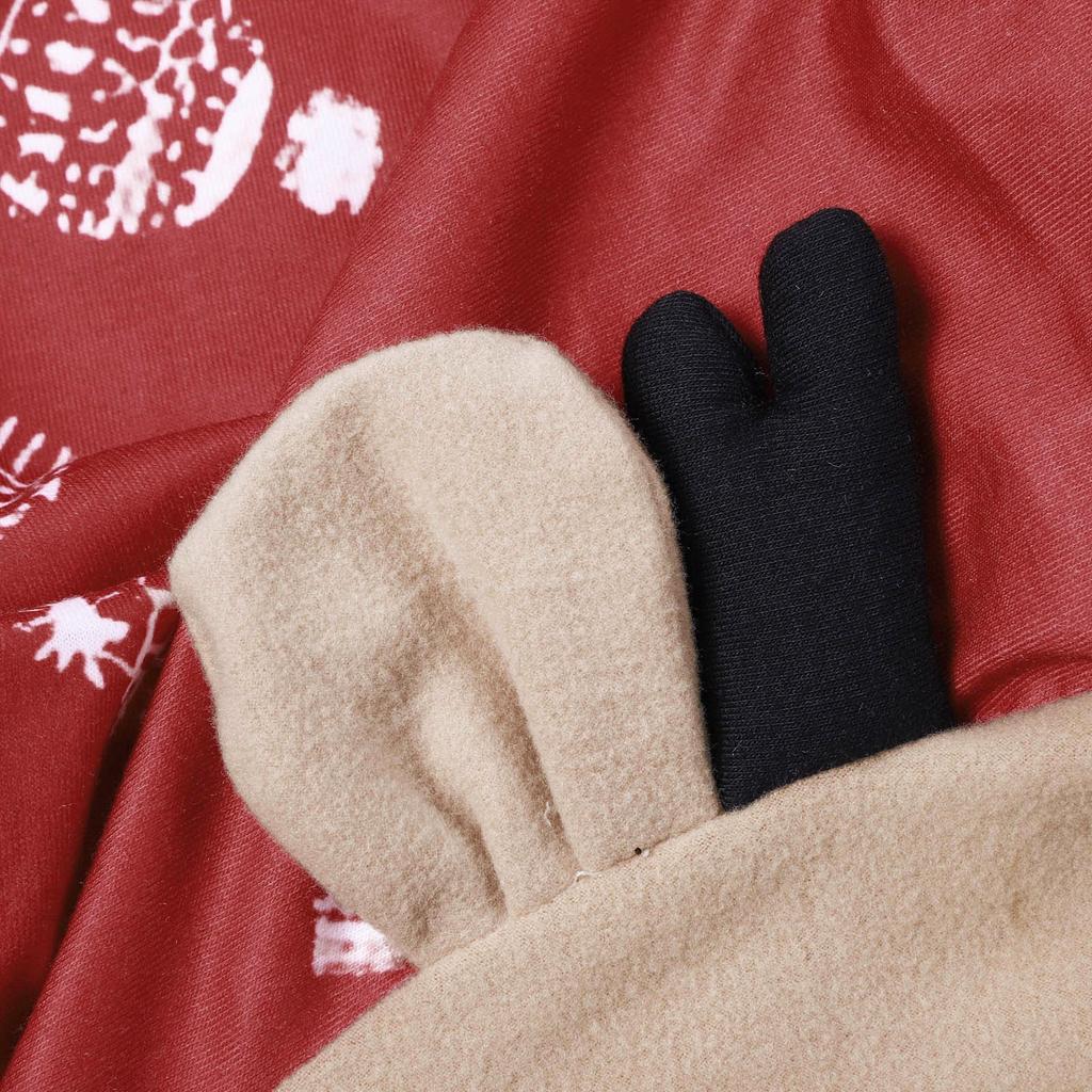 Christmas Hooded Jumpsuit Pajamas Elk Loungewear Outfits, Family Xmas  Matching Sets