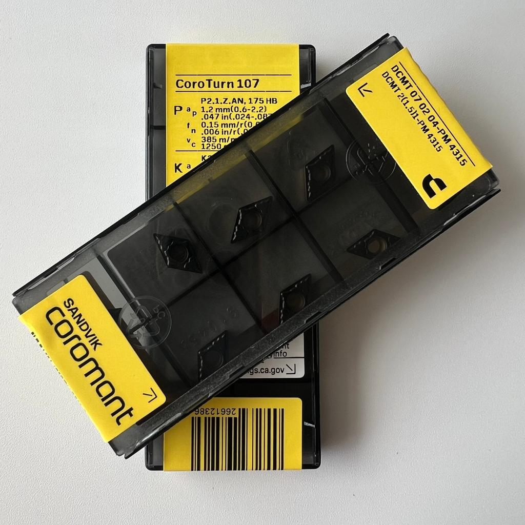 SANDVIK / DCMT070204-PM 4315 / Original Swedish hard alloy blade 10 Pcs