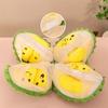 Soft Fruit Durian Plush Pillow Fluffy Peeling Durian Plush Doll  Kids Holiday Gifts