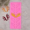 Reindeer Antler Fondant Mold Food Grade Silicone Chocolate Decorating Tool Christmas Baking Mold for Cake & Dessert Decor