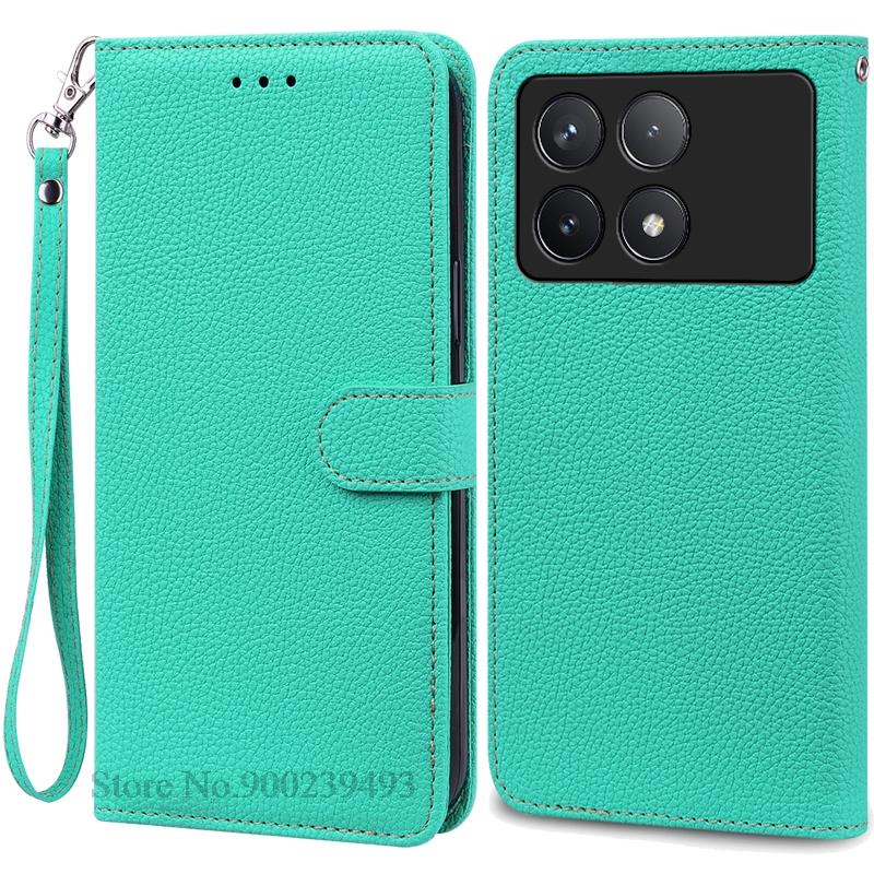 Чехол F6 Pro для POCO F6 Pro, силиконовый кожаный чехол-кошелек, флип-чехол для Xiaomi Poco F6 Pro 5G, чехол-книжка, Fundas