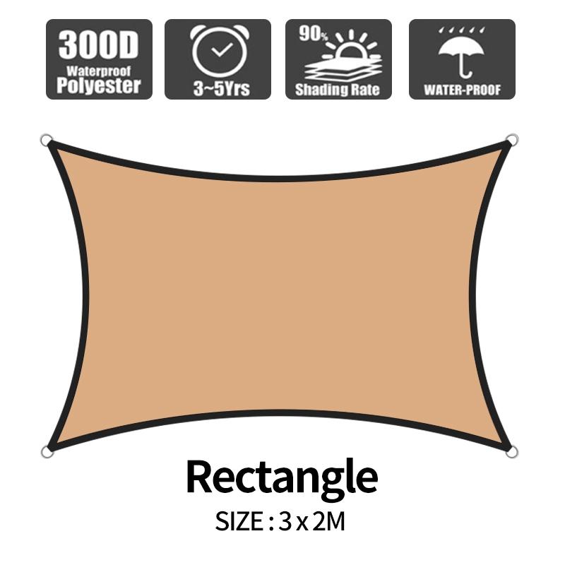 Укрытие от солнца Навес от солнца Защита от ультрафиолета Тент от солнца Кемпинговая защитная ткань Навес от солнца Сад Патио Терраса Автомобильный тент Пергола