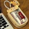 Модная милая сумка-органайзер Rilakkuma, мультяшная аниме, из ПУ-кожи, многофункциональная, портативная, для демонстрации кукол, подарки