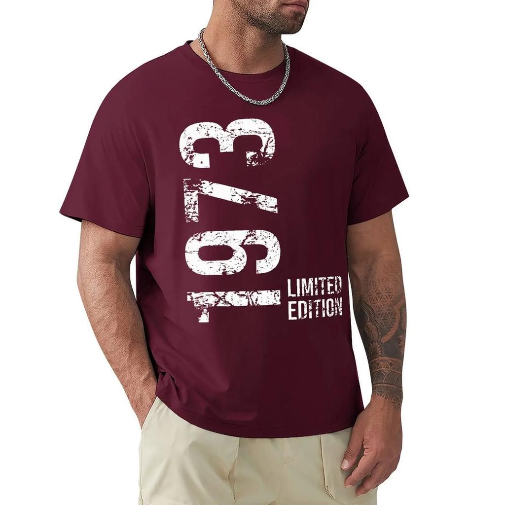 Новинка 50-е 50-е годы ретро винтаж 1973 футболки с рисунком хлопок уличная одежда короткий рукав подарки на день рождения летний стиль футболка мужская