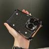 Применимо к iPhone16proMax Новогодний блестящий чехол для мобильного телефона гальванический airbag Apple 15 четыре угла противоударный защитный чехол