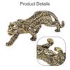 Daily Use Office Decor Brass Leopard Statue Office Leopard Statue Compact Size Golden Color High-Quality Brass