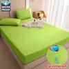 1 Waterproof Fitted Sheet,Solid Color Bed Cover Sheet, Bed Cover Mattress Cover Elastic Band Bed Skirt Breathable Sheet Only 1 Sheet