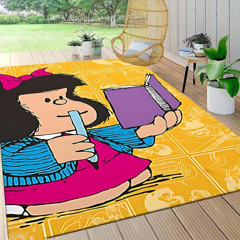1Pc Mafalda'S Adventures Carpet Rug Customizable Soft Washable Antislip Home Living Room Sofa Mats Personalized Rug 091726