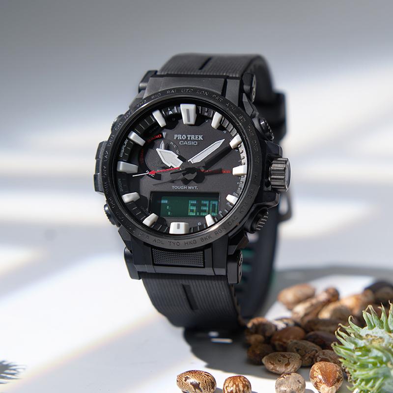 Casio Мужские часы PRO TREK Черные PRW-61Y-1BPR PRW-61Y-1BPR