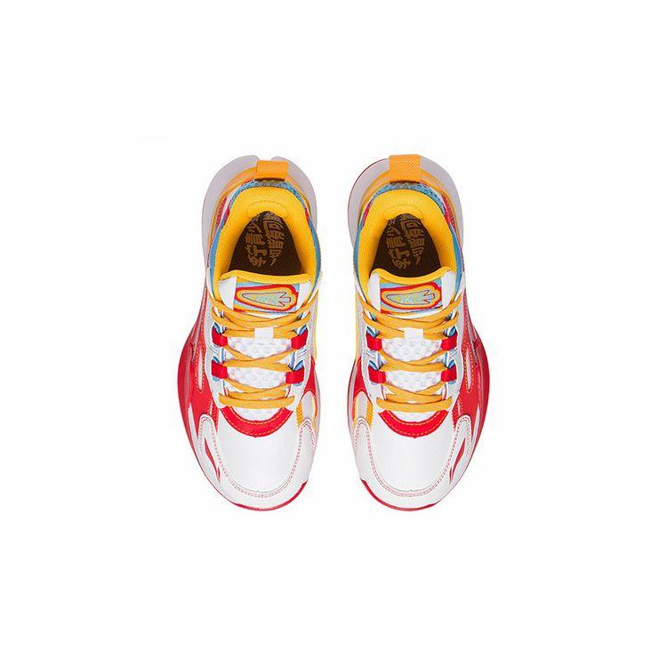 Баскетбольные кроссовки Li Ning Youth Team 2.5 Comforty Rebound Support Mid Top Детские баскетбольные кроссовки Белый Красный Синий YKBS050-15