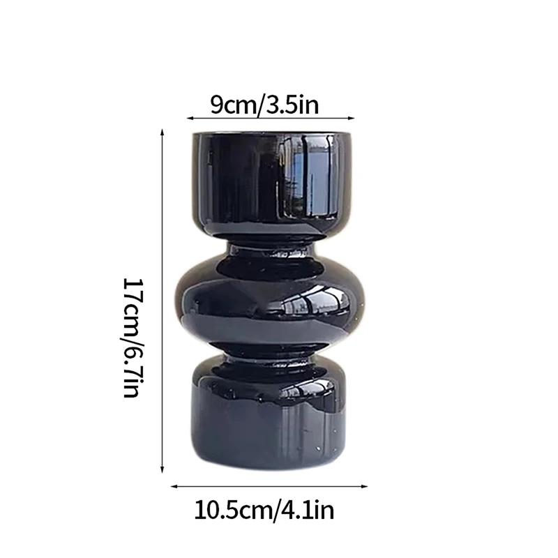 Современная розовая стеклянная ваза, гидропонные цветочные вазы, декоративная стеклянная ваза для цветов для домашнего офиса, декор стола, свадебные центральные украшения