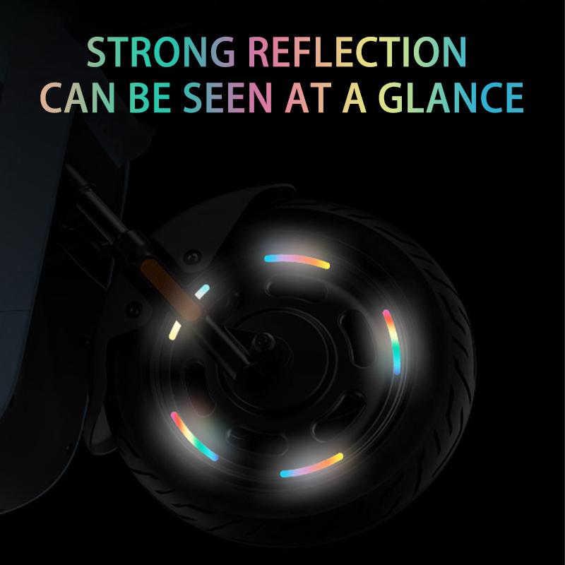 20 шт., водонепроницаемая светоотражающая наклейка на колесо автомобиля, светящаяся лента безопасности, универсальная ступица колеса