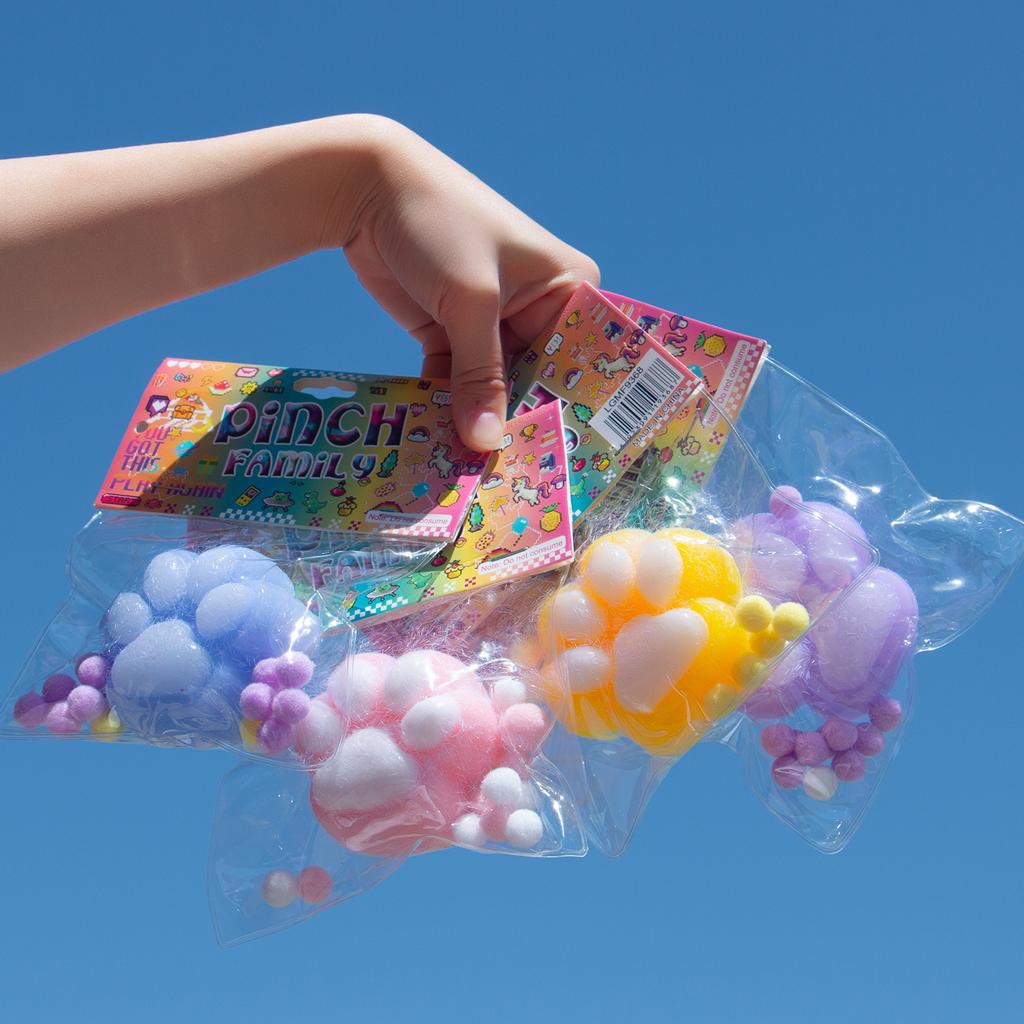 Soft Sticky Stress Relief Relax Toys Squeeze Cat Paw Toys Decompressing and Pinching Cat Paw Pinching and Decompressing Toy