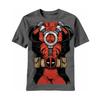 Взрослый унисекс костюм Marvel Comics Дэдпул с логотипом Костюм на Хэллоуин 100% хлопковая футболка Мужские футболки Топ