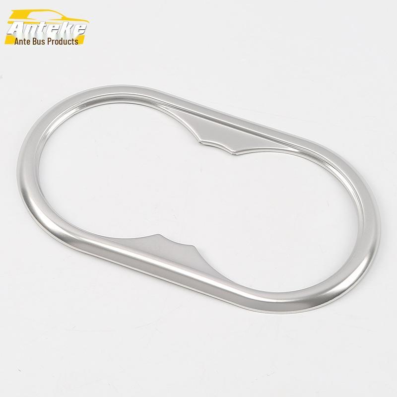 Rear Row Cup Holder Decorative Frame for 18 T500 - Third Row Armrest Box Car Accessory.