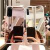 Зеркало для макияжа Блестящий силиконовый чехол Для Realme 9 Pro OPPO A96 A54 A74 A94 A79 5G A76 A53 A16 A38 A57 A77 A60 Чехол