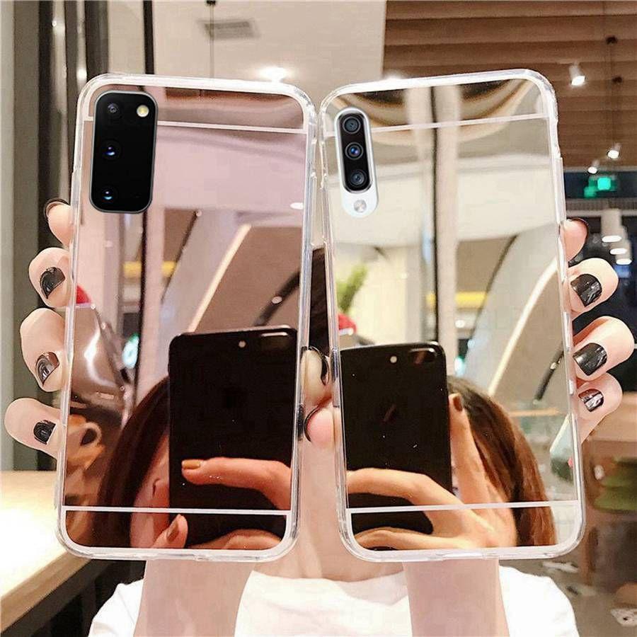 Зеркало для макияжа Блестящий силиконовый чехол Для Realme 9 Pro OPPO A96 A54 A74 A94 A79 5G A76 A53 A16 A38 A57 A77 A60 Чехол