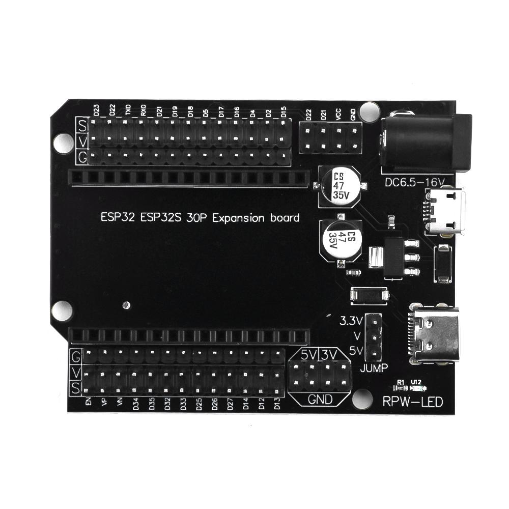 Плата разработки ESP32 CH340C WiFi+Bluetooth Сверхнизкое энергопотребление Двухъядерный ESP32-DevKitC-32 Плата расширения ESP-32