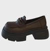 Новые черные туфли-лоферы Slip-On осень/зима 2023 года: Стильные кожаные туфли в студенческом стиле для женщин