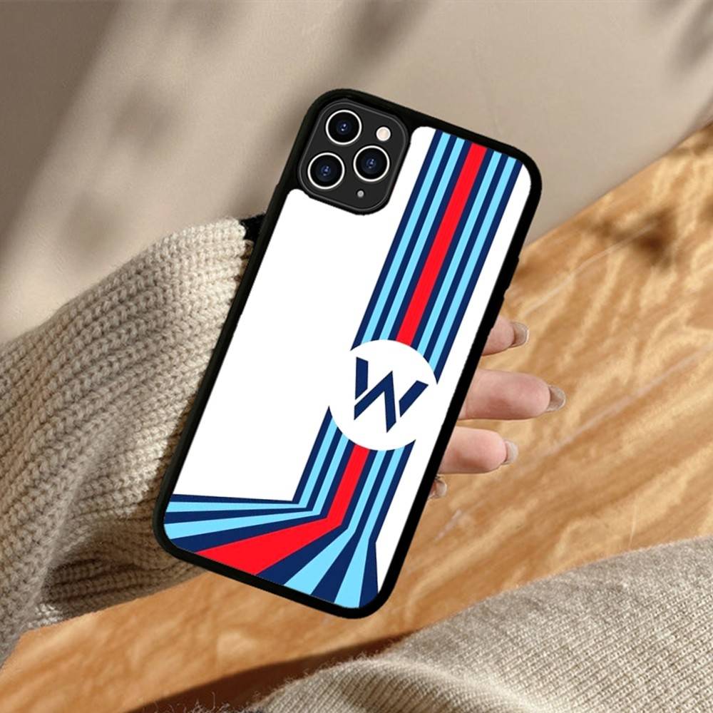 Чехол для телефона M-Martini Racing с горизонтальной полосой из ПК+ТПУ для IPhone 11 12 13 14 15 16 17 Plus Pro Max