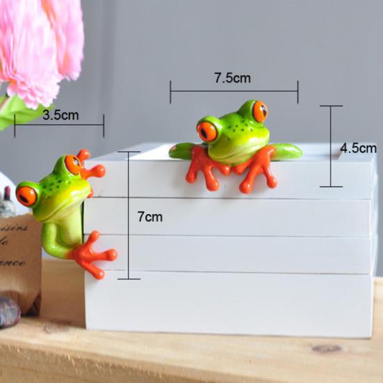 Нежный декор статуи лягушки, яркие мини-украшения