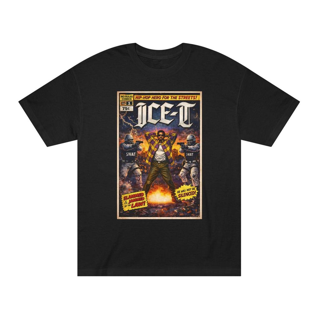 Ice-T Raiders Poster Tee | Rap Legend West Coast Graphic Shirt