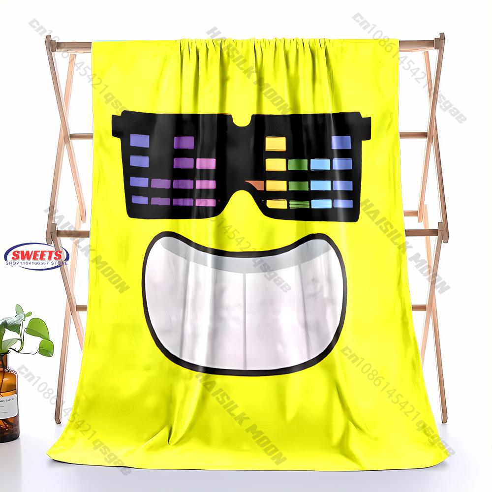 6 Sizes Funny S-Sunny and Mel0n Theme Printed Blanket for Son Daughter Husband,Room Sofa Chair Nap Blanket All Seasons Available