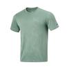 Li Ning Breathable Letter Round Neck Short Sleeve T-Shirt Men Tops Lake-Blue ATSU575-3