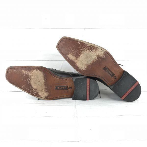 Lloyd Germany Leather Swirl Moc 26.0 Dark Brown Dress Shoes Business(USED)