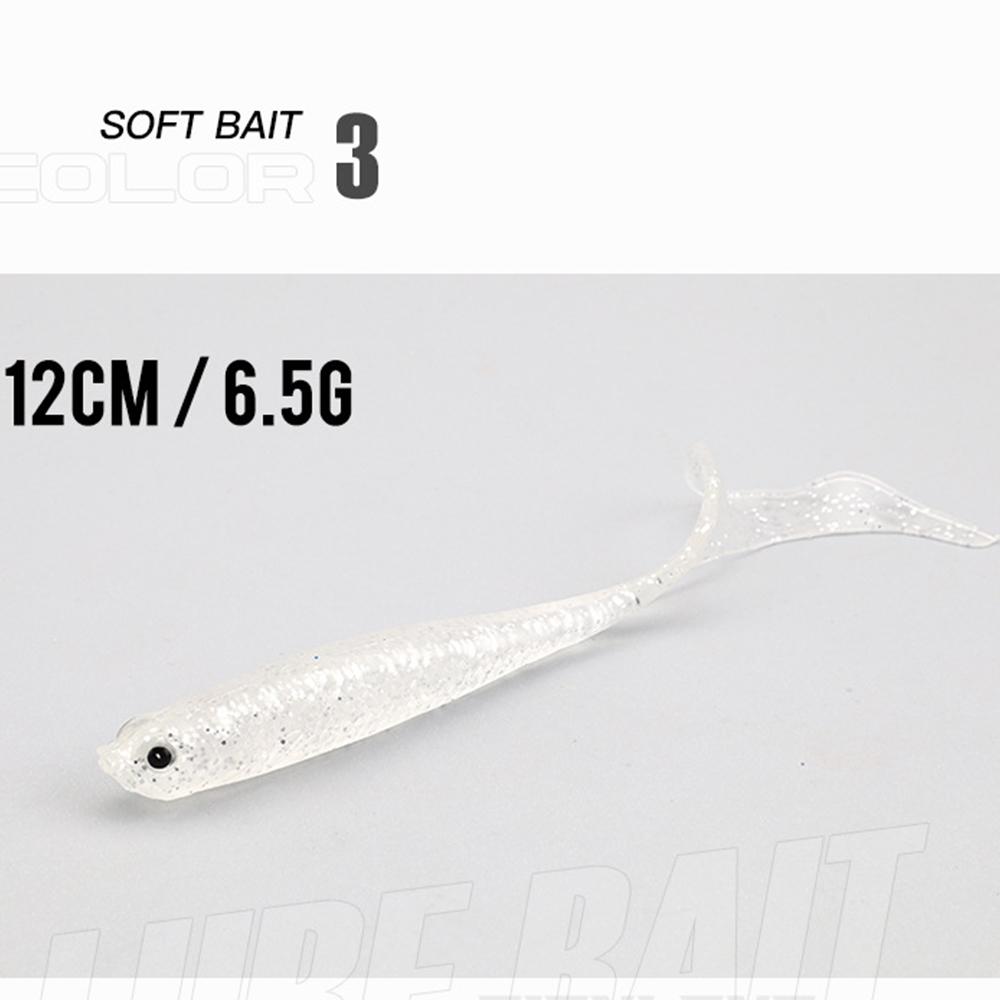 1 шт. рыболовная приманка 12 см 5,5 г Swimbait Shad T-Tail мягкая приманка искусственные силиконовые приманки для ловли окуня и щуки джиговые воблеры