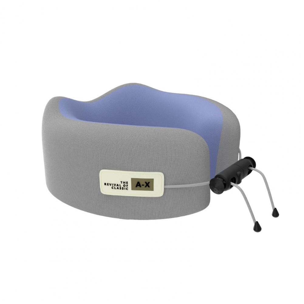 Cervical Support Travel Pillow Memory Foam U-shaped Travel Neck Pillow with Adjustable Drawstring for Pain Relief for Ultimate