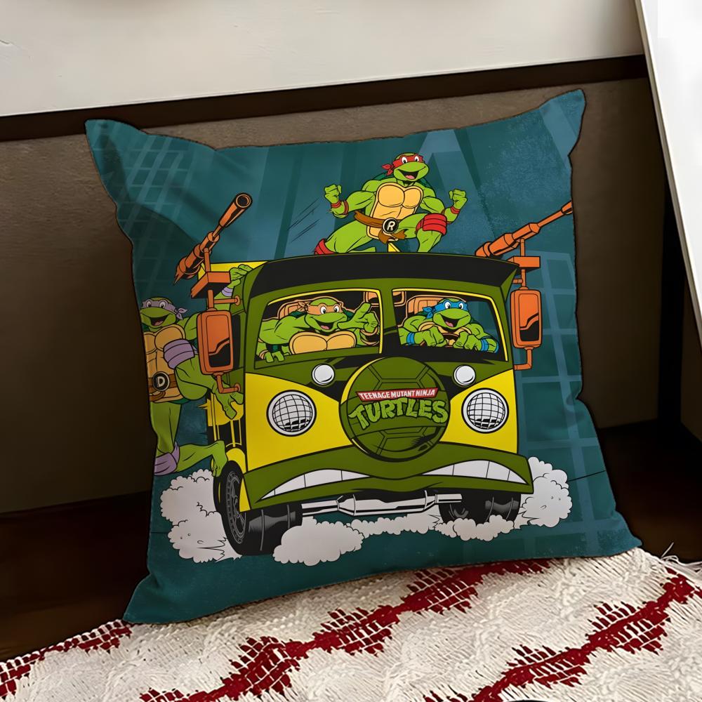Teenage Mutant NNinja Turtles Cushion Cover Reversible Soft Durable Pillow Cover Home  Car MultiScene Use for Daily Comfort