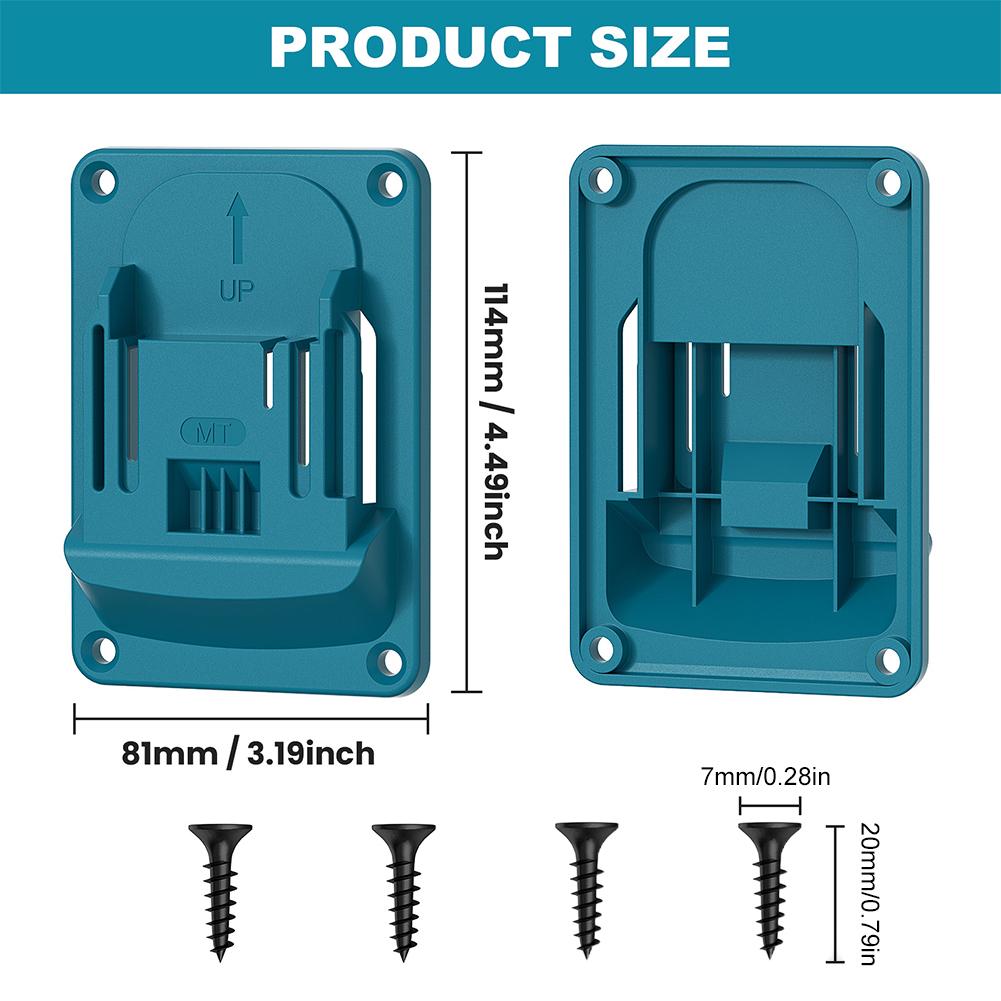 Wall-mounted Electric Tool Holder Durable Wear-resistant Battery Holder Connector Sturdy Easy To Use Battery Base For Makita 18V