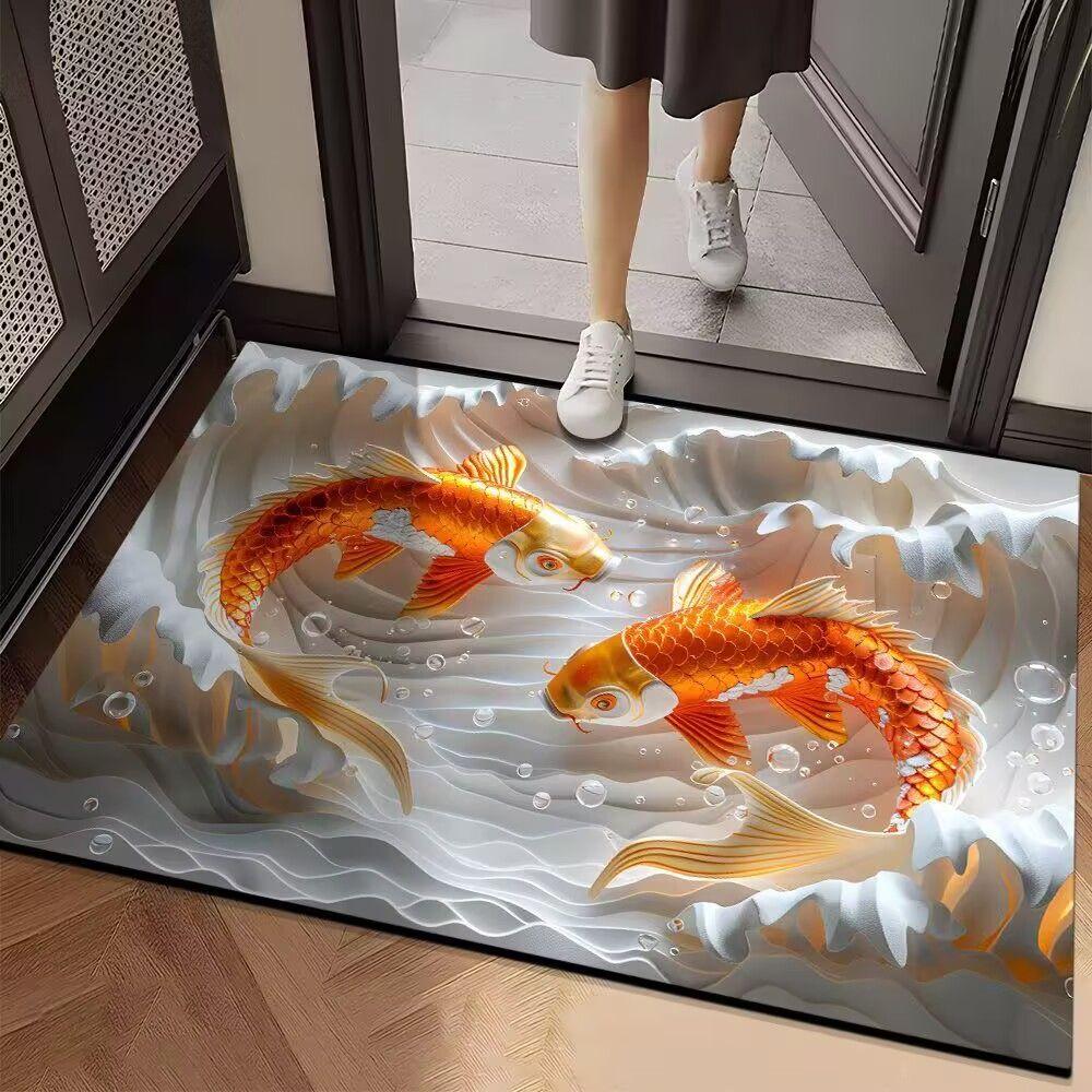 Diatom Floor Mat Absorbent Bathroom Anti Slip Bathroom Absorbent Foot Mat Kitchen Entrance Wear-resistant Mat