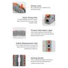 20/34/50PCS Lever Wire Connectors, 1 to 1 Inline Assemblable Wire Connector, Electrical Connectors Wire Terminals