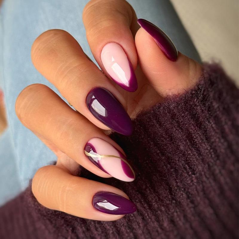 Европейские и американские градиентные персиковые балетные типсы для коротких ногтей