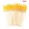 50Pcs Disposable Eyelash Brush With  Rod Eyebrow Comb Makeup Brush
