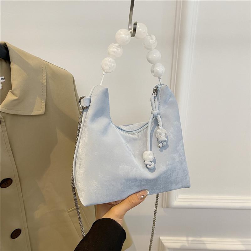 Новая китайская сумка женская летняя новая ручная сумка с вышитыми жемчужинами, модная тенденция, универсальная сумка через плечо