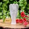 Selenite Pocket Wings Angel Statue Figurines Guardian Crystal for Spiritual Connection Crystal Angel for Home Decor Office Table Bedroom Car Dashboar