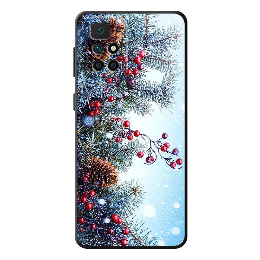 Силиконовый чехол с Рождеством и снегом для Realme 5 9i 6s Narzo 8 9 Pro V25 7i 5S 7 6 8i 9 5G SE 9Pro 8Pro, сумка-капа