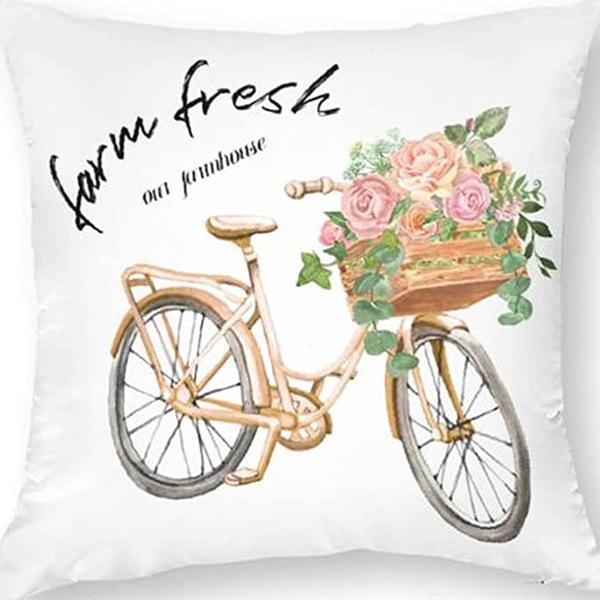 Ретро Американский Растительный Цветочный Принт Льняная Наволочка Гостиная Диван Автомобильная Подушка Подушка