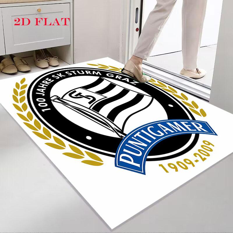 SK Sturm Graz Carpet Rug for Living Room Bedroom Home Sofa Decoration,Kids play Nonslip Floor Mat