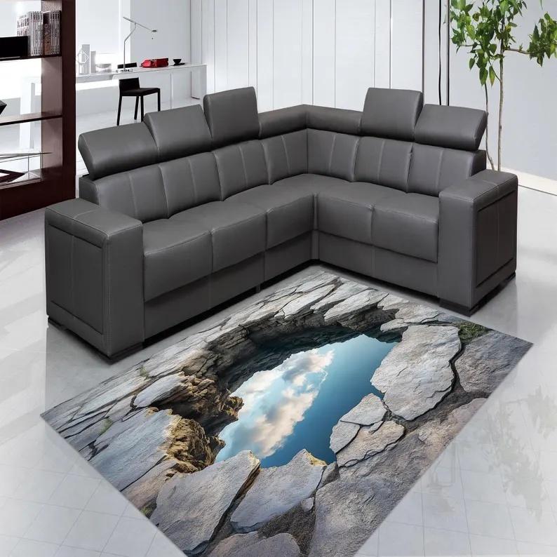 2D Плоский Оптическая Иллюзия Нескользящий Ковер Легко Чистить Идеально для Прихожей Передней Двери Спальни Прачечной Зоны Дверной Коврик Дом