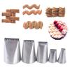 5 шт., насадки для забора, корзина для крема, глазурь, трубопровод для выпечки торта, инструмент для украшения торта «сделай сам»