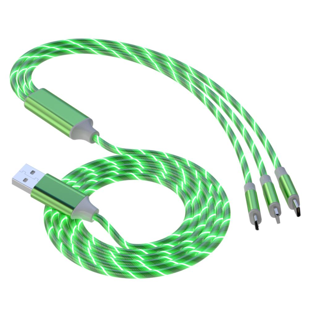 3-в-1 USB-кабель для передачи данных для телефона, кабель для быстрой зарядки